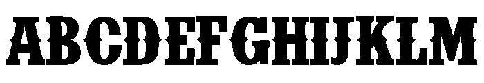 Strong Western Font UPPERCASE