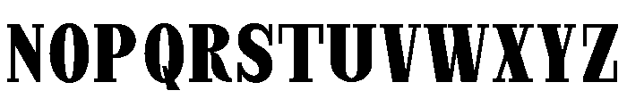 StructRock Black Condensed Font UPPERCASE