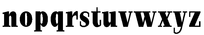 StructRock Black Condensed Font LOWERCASE