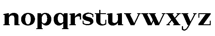 StructRock Black Expanded Font LOWERCASE