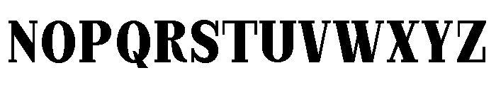 StructRock Black Semi Condensed Font UPPERCASE