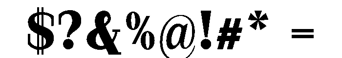 StructRock Black Font OTHER CHARS