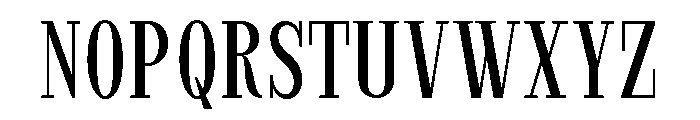 StructRock Condensed Font UPPERCASE
