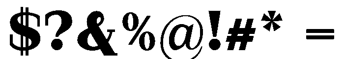StructRock Extra Black Expanded Font OTHER CHARS