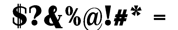 StructRock Extra Black Font OTHER CHARS