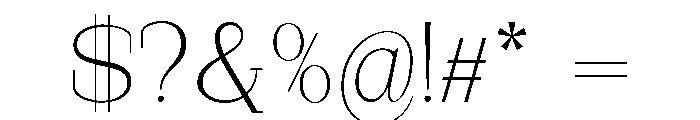 StructRock Extra Light Expanded Font OTHER CHARS