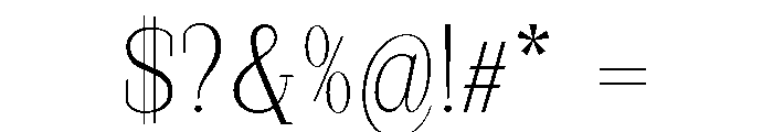 StructRock Extra Light Font OTHER CHARS