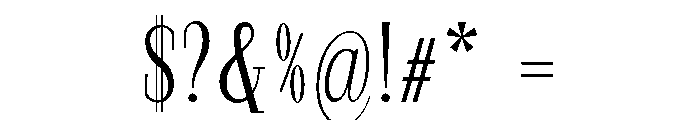 StructRock Light Condensed Font OTHER CHARS