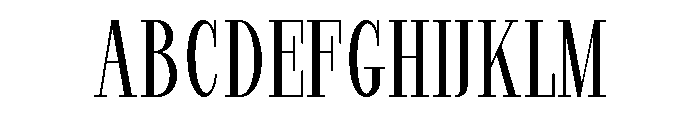 StructRock Light Condensed Font UPPERCASE