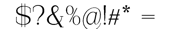 StructRock Light Expanded Font OTHER CHARS