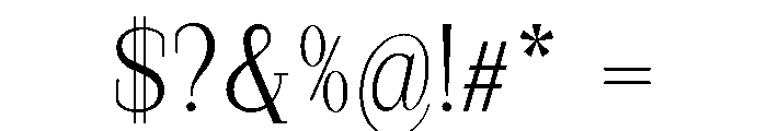 StructRock Light Font OTHER CHARS