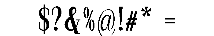 StructRock Medium Condensed Font OTHER CHARS