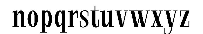 StructRock Medium Condensed Font LOWERCASE