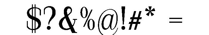 StructRock Medium Font OTHER CHARS