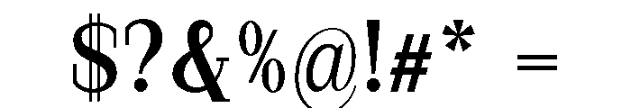 StructRock Semi Bold Font OTHER CHARS