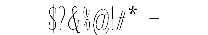StructRock Thin Condensed Font OTHER CHARS