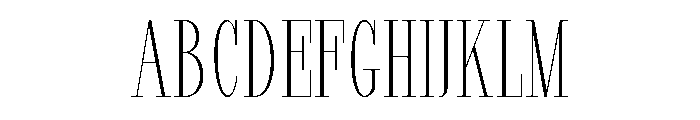 StructRock Thin Condensed Font UPPERCASE
