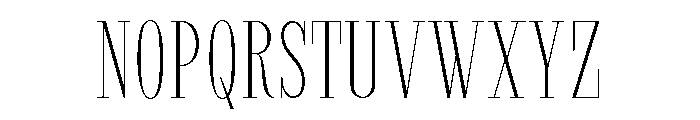 StructRock Thin Condensed Font UPPERCASE