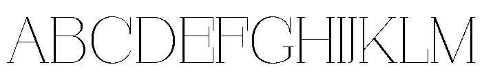 StructRock Thin Expanded Font UPPERCASE