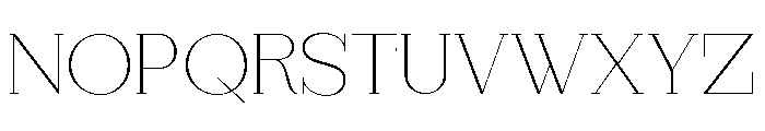 StructRock Thin Expanded Font UPPERCASE