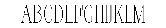 StructRock Thin Semi Condensed Font UPPERCASE