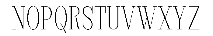 StructRock Thin Semi Condensed Font UPPERCASE