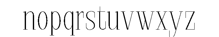 StructRock Thin Semi Condensed Font LOWERCASE