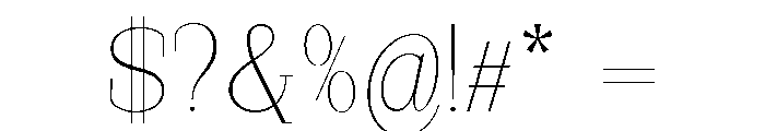 StructRock Thin Semi Expanded Font OTHER CHARS