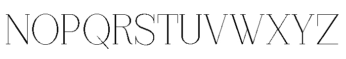 StructRock Thin Semi Expanded Font UPPERCASE
