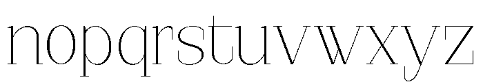 StructRock Thin Semi Expanded Font LOWERCASE