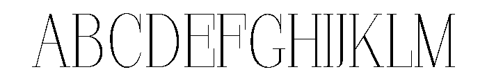 StructRock Thin Font UPPERCASE