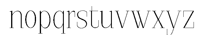 StructRock Thin Font LOWERCASE