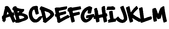 Strum Genks Font UPPERCASE
