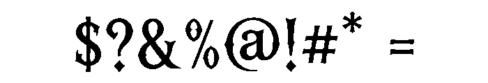 Struvia Font OTHER CHARS