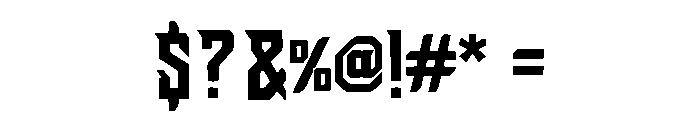 Stryker Font OTHER CHARS