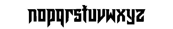 Stryker Font LOWERCASE