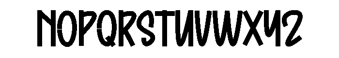 Stuck Blocker Font UPPERCASE