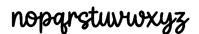 Study Club Regular Font LOWERCASE