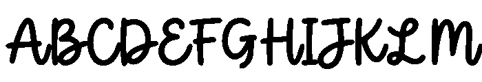 StudyClub-Regular Font UPPERCASE
