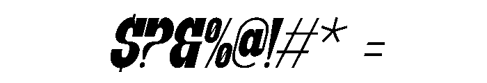 Stunco Italic Font OTHER CHARS