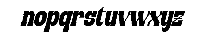 Stunco Italic Font LOWERCASE