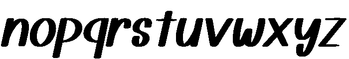 Stupid Cupid Italic Font LOWERCASE