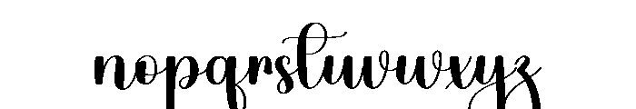 Sturdy Font LOWERCASE