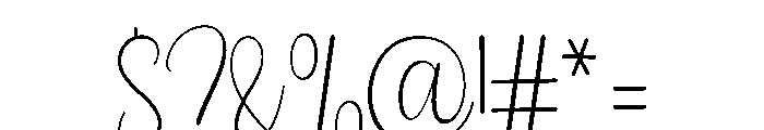 Style Birthday Font OTHER CHARS