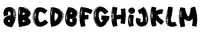 Style Chunky Font UPPERCASE