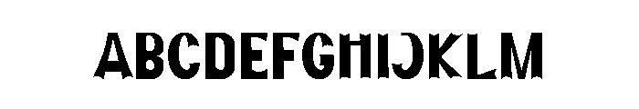 Style Horor Font UPPERCASE