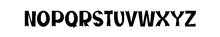 Style Horor Font UPPERCASE