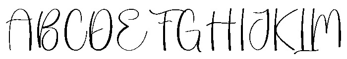 Style Rainbow Font UPPERCASE