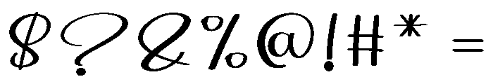 Style Wedding Font OTHER CHARS