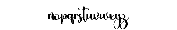Style Wedding Font LOWERCASE